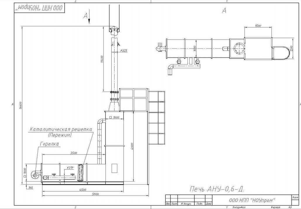 Печи нагрева газа