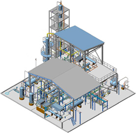 Материальное исполнение установки и изометрический вид