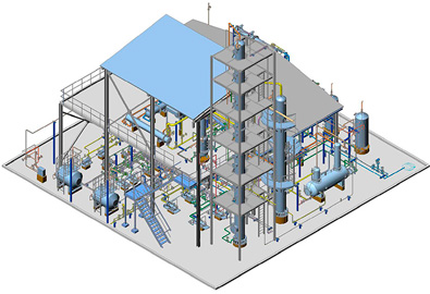 Материальное исполнение установки и изометрический вид